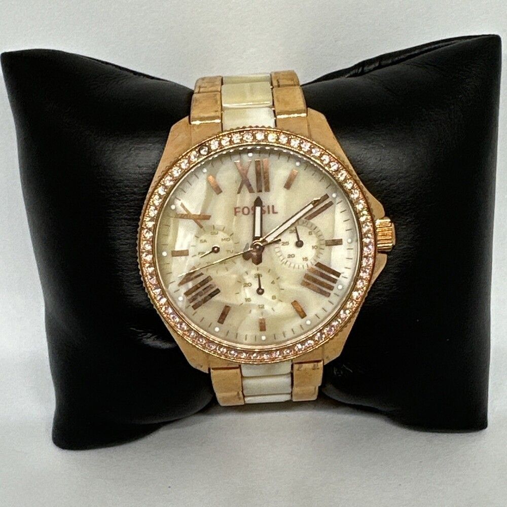Fossil AM4616 Women's Rose Gold Stainless Steel Analog Dial Quartz Watch HME681